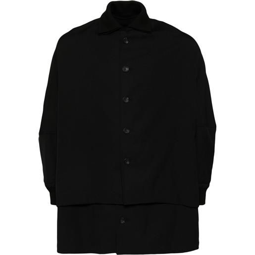 Yohji Yamamoto cappotto monopetto - nero