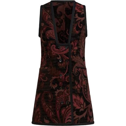 ETRO gilet con fantasia jacquard - nero