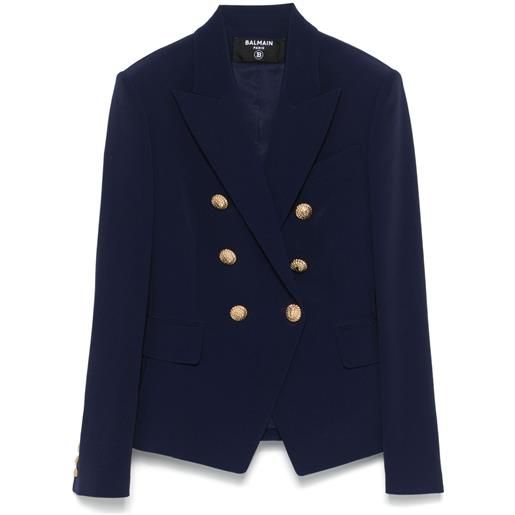 Balmain blazer in crêpe - blu
