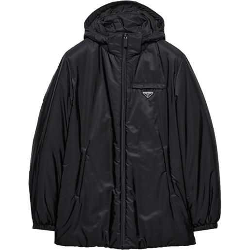 Prada piumino con zip - nero