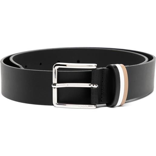 BOSS cintura con logo inciso - nero