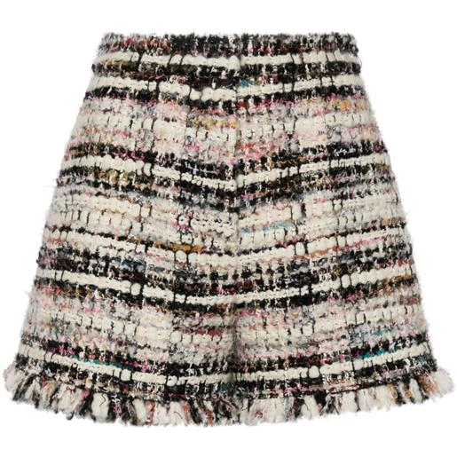Giambattista Valli shorts in tweed - bianco