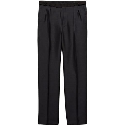 Prada pantaloni a gamba ampia - grigio