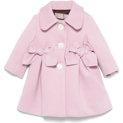 La Stupenderia cappotto con fiocco - viola