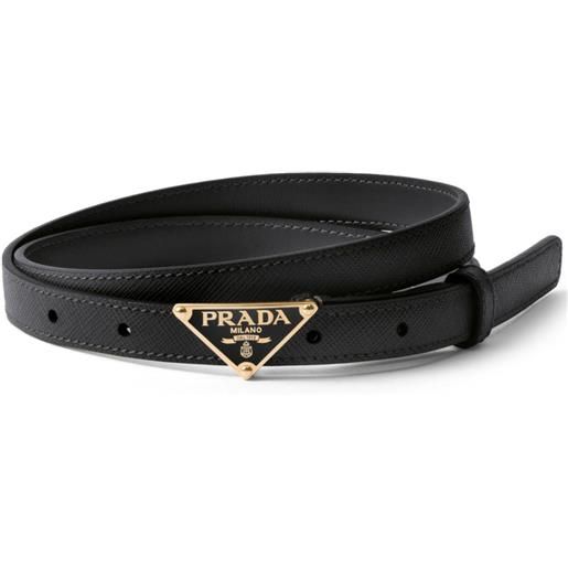 Prada cintura in pelle saffiano - nero