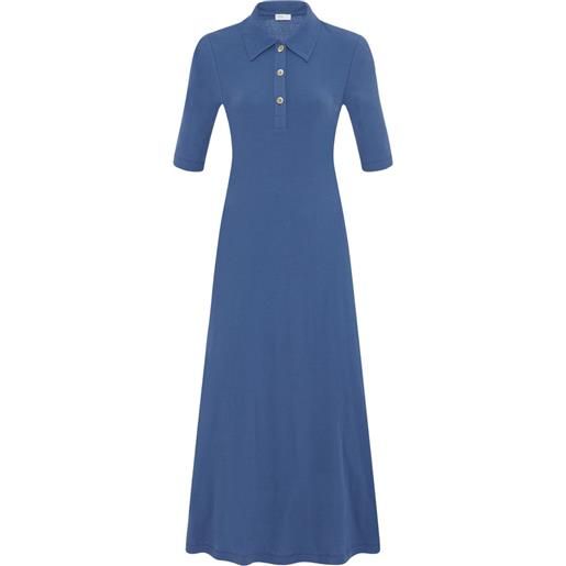 Rosetta Getty abito modello polo in cotone biologico - blu