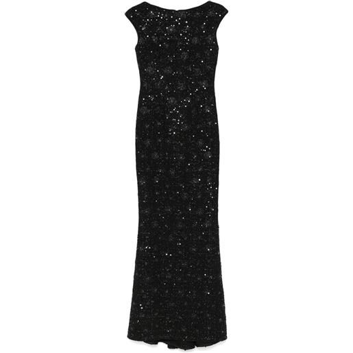 Talbot Runhof abito morry1 lungo - nero