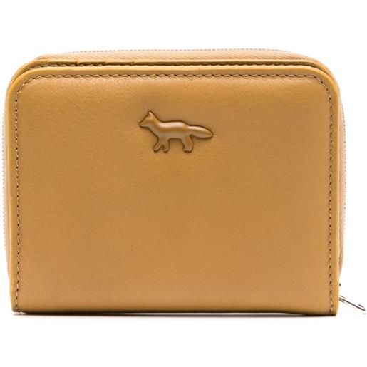 Maison Kitsuné portafoglio cloud con zip - giallo