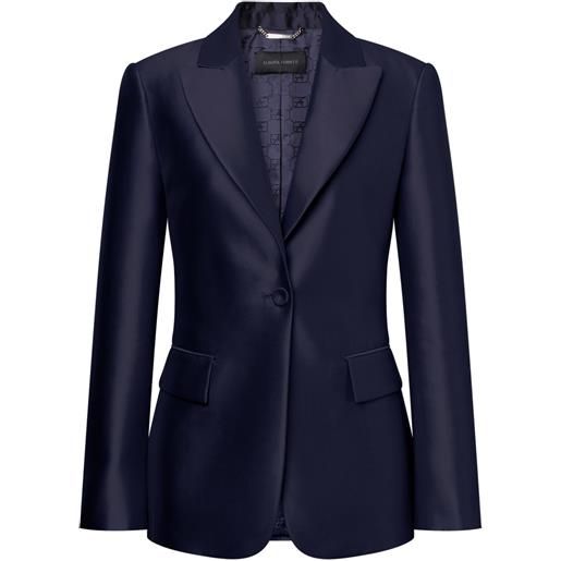 Alberta Ferretti blazer mikado - blu