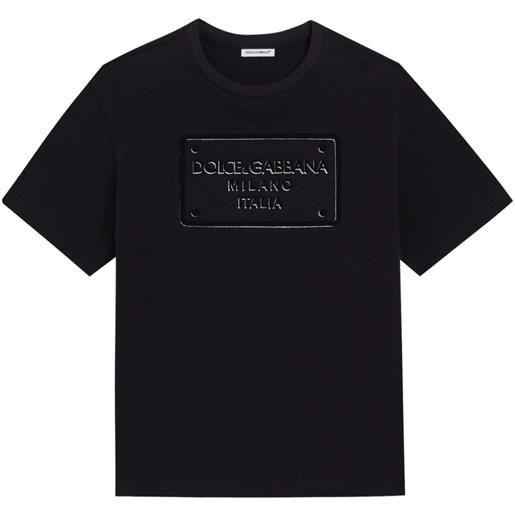 Dolce & Gabbana Kids t-shirt con stampa - blu