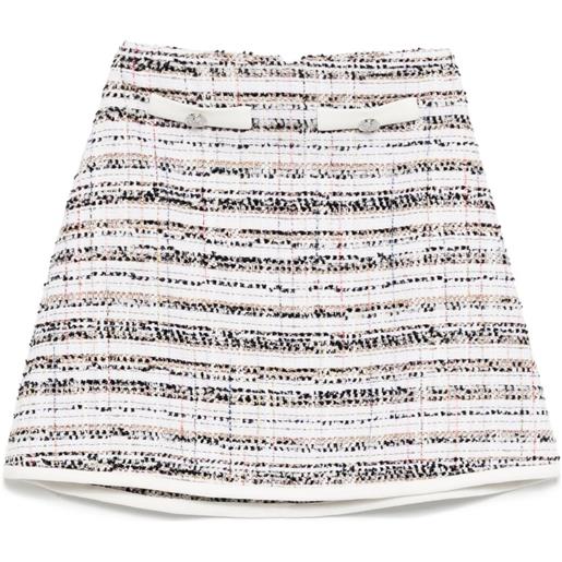 Giambattista Valli gonna in tweed - bianco