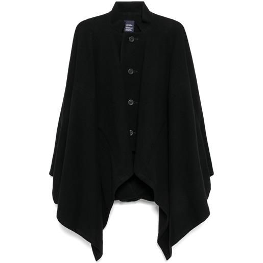 Yohji Yamamoto mantella con bottoni - nero