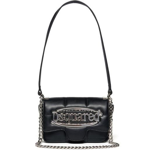 DSQUARED2 KIDS borsa a spalla con logo - nero