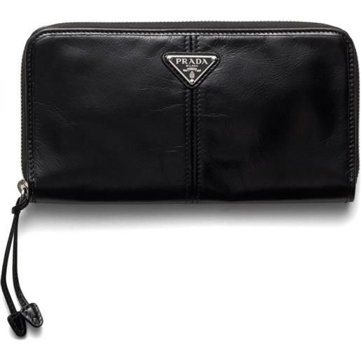 Prada portafoglio in pelle - nero