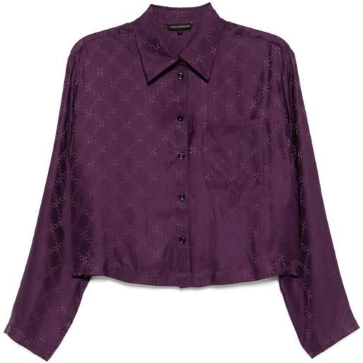 Kiki de Montparnasse top pigiama crop handcuff jacquard - viola