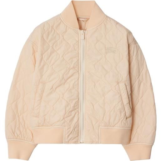 Burberry Kids bomber trapuntato - toni neutri
