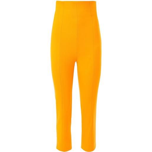 Carolina Herrera pantaloni capri a vita alta - arancione