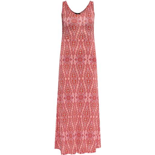 ETRO abito lungo con stampa paisley - rosa
