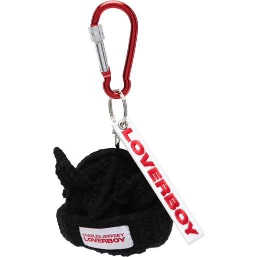 Charles Jeffrey Loverboy portachiavi chunky ears beanie - nero