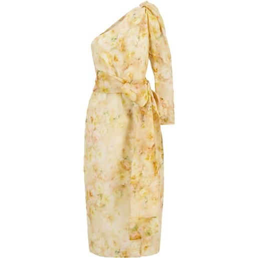 ZIMMERMANN abito crush midi - giallo