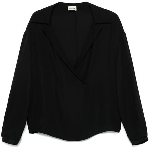 KHAITE camicia ashton - nero
