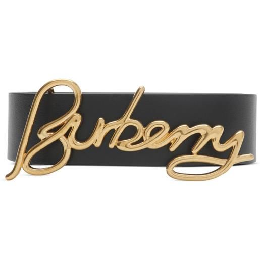 Burberry cintura reversibile - nero