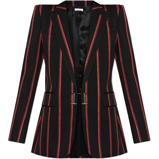 Alexander McQueen blazer a righe - nero