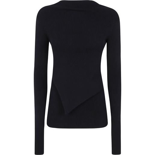 Rick Owens blusa con collo rigido - nero
