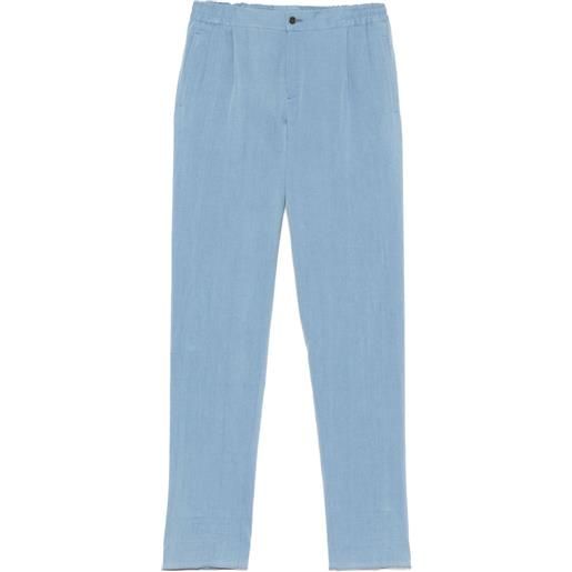 Kiton pantaloni con coulisse - blu