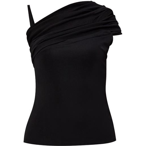 Versace canotta asimmetrica - nero