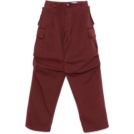 Alexander McQueen cargo in cotone - rosso