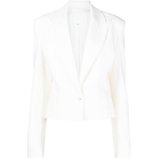 Costarellos blazer monopetto crop - bianco