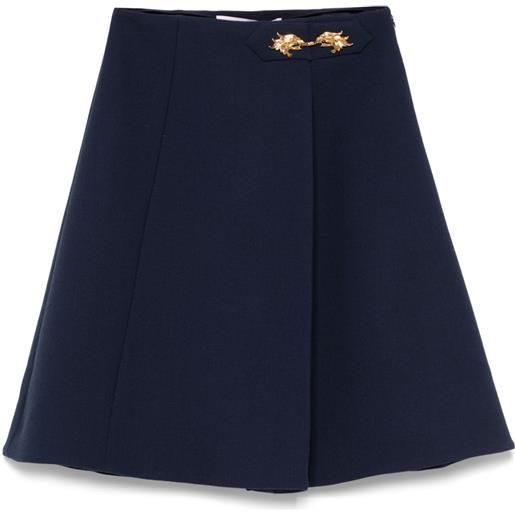 Valentino Garavani minigonna con pieghe - blu