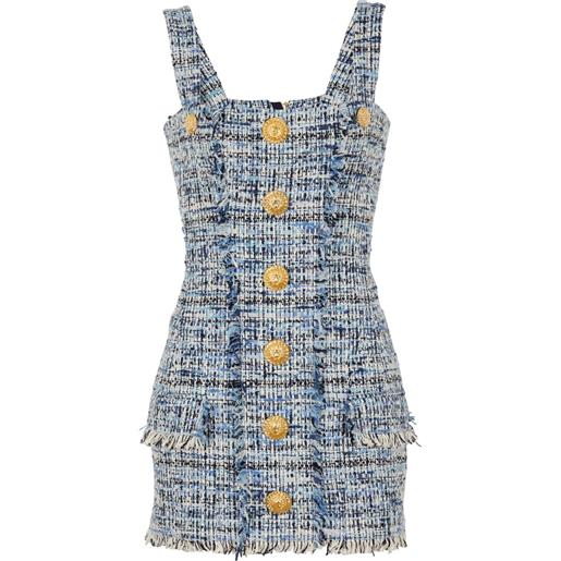 Balmain abito corto - blu