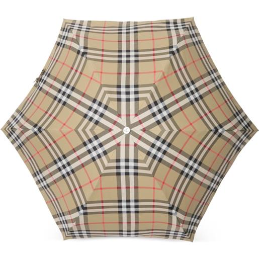 Burberry ombrello a quadri - toni neutri