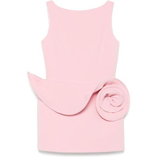 Magda Butrym abito corto con applicazione floreale - rosa