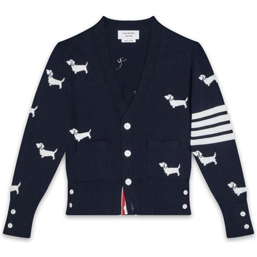 Thom Browne Kids cardigan hector - blu
