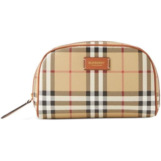 Burberry pouch a quadri - toni neutri