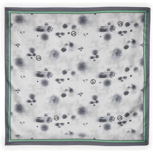 Giorgio Armani foulard con stampa - grigio