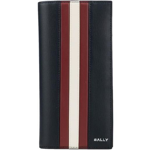 Bally portafoglio bi-fold in pelle - nero