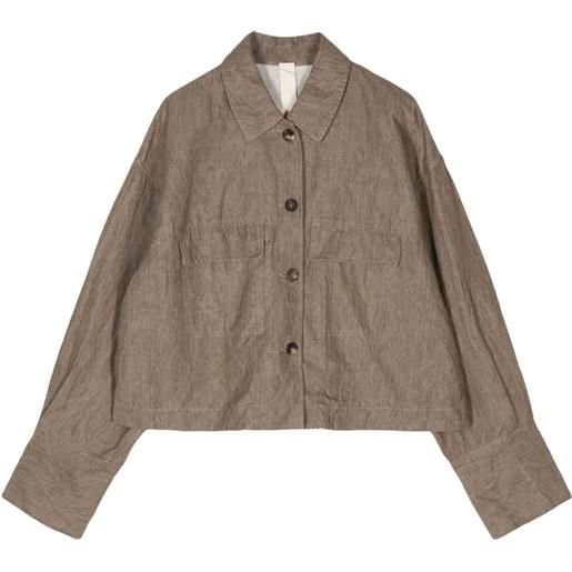 Forme D'expression giacca con maniche a spalla bassa - marrone