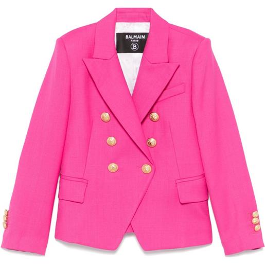 Balmain Kids blazer doppiopetto - rosa