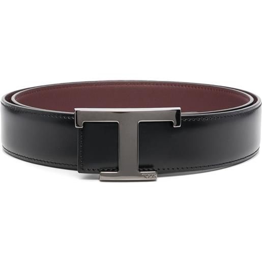 Tod's cintura con logo - nero