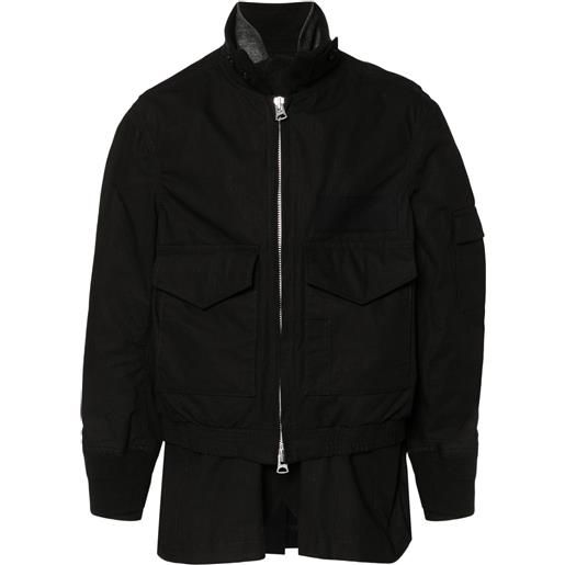 sacai giacca multi-tasche - nero