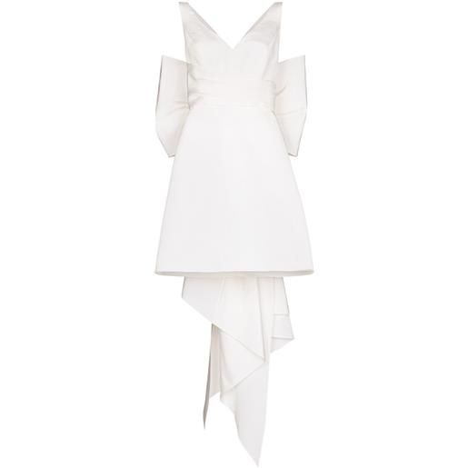 Carolina Herrera abito corto con fiocco - bianco