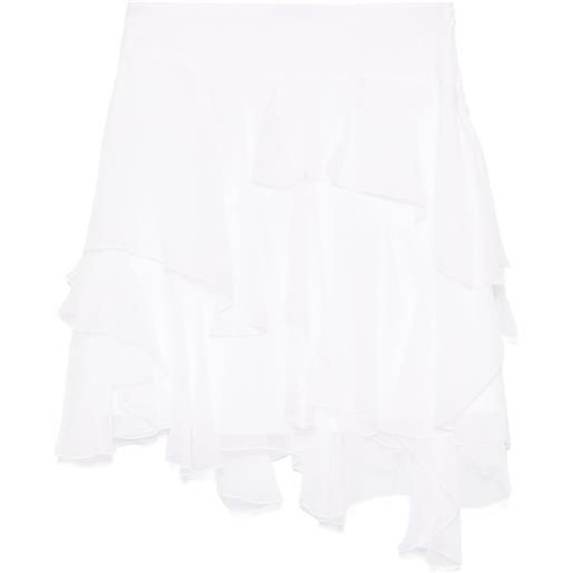 Alberta Ferretti gonna midi in chiffon - bianco