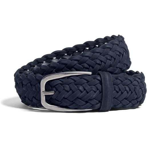 Zegna cintura intrecciata - blu