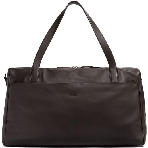 Zegna borsone secondskin - marrone