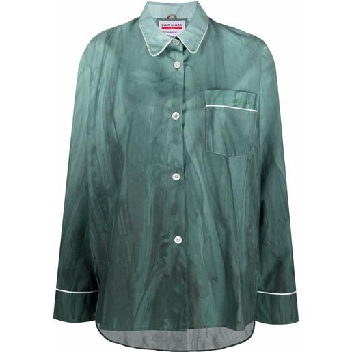 F.R.S For Restless Sleepers camicia stile pigiama - verde