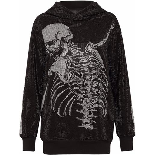Philipp Plein felpa con strass - nero
